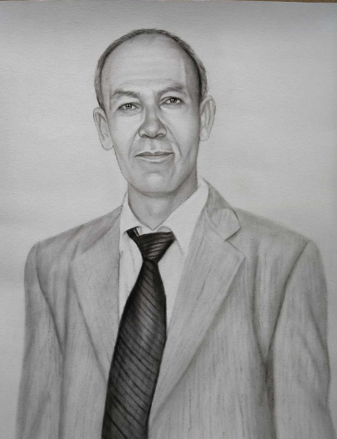 Portrett tegning av en mann